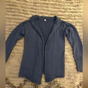 Margaret O’Leary knit cardigan, blue, small